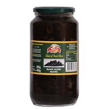 ITALIA PITTED BLACK OLIVES 430GM