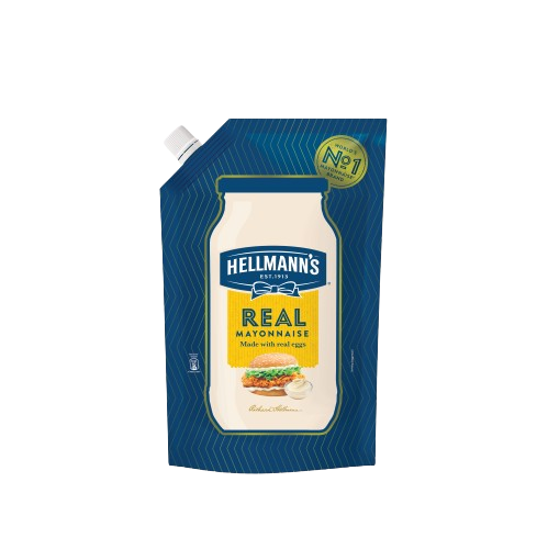 HELLMANNS REAL MAYONNAISE POUCH 450GM