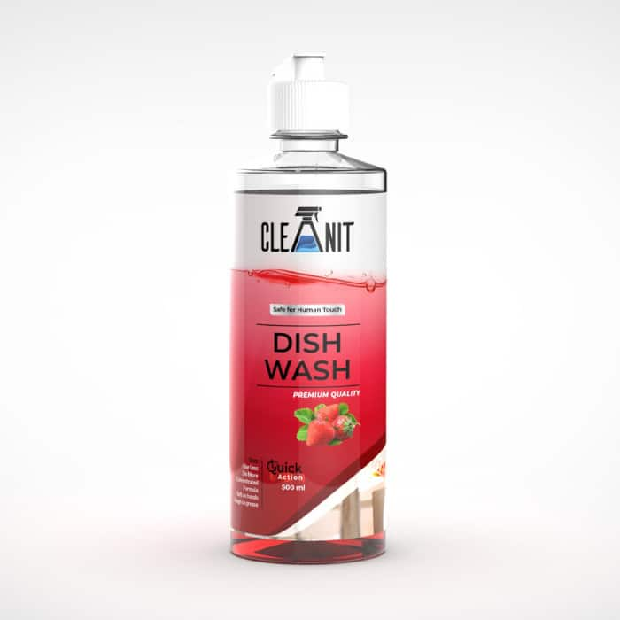 CLEANIT DISH WASH STRAWBERRY 500ML BOTTLE