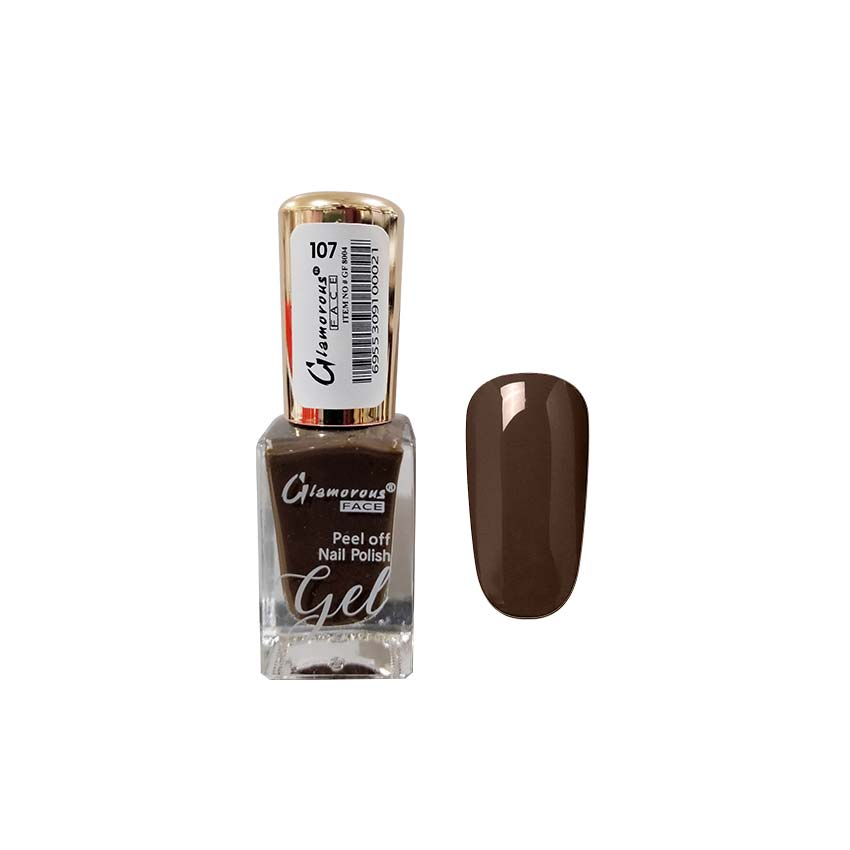 GLAMOROUS FACE PEEL OFF NAIL POLISH GEL 107