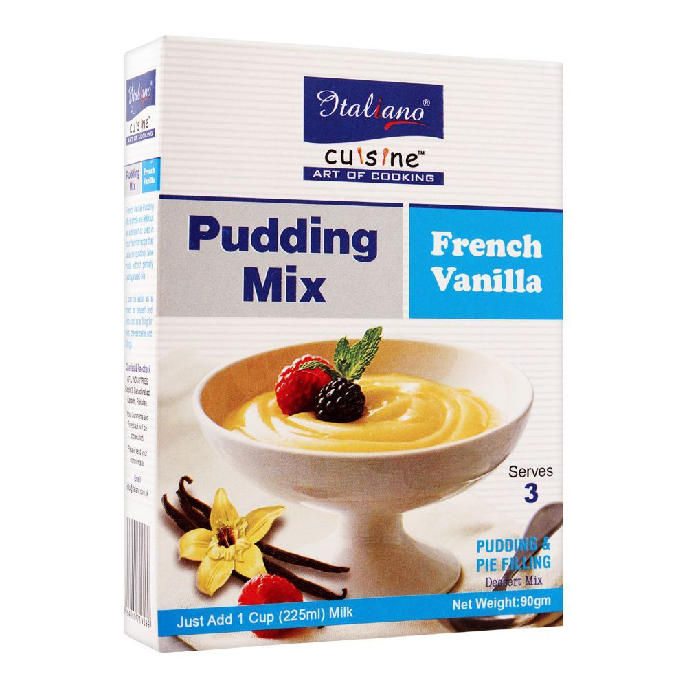 ITALIANO PUDDING MIX FRENCH VANILLA 90GM