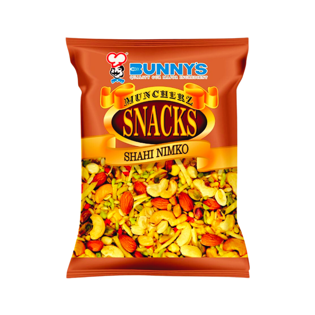 BUNNYS MUNCHERZ SNACKS SHAHI NIMKO 180GM