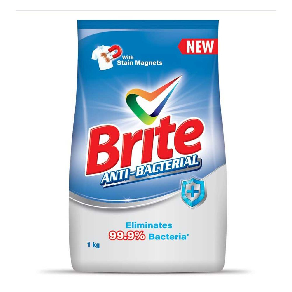 BRITE ANTI-BACTERIAL DETERGANT POWDER 1KG