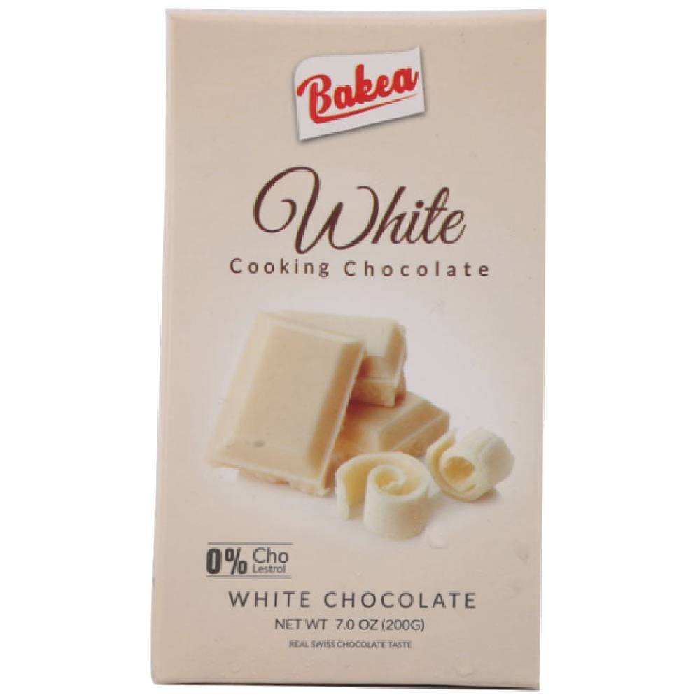 BAKEA WHITE COOKING CHOCOLATE 200GM