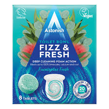 ASTONISH FIZZ & FRESH EUCALYPTUS FRESH TOILET BOWL 8TAB