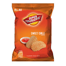 SUPER CRISP CHIPS SWEET CHILLI FLAVOUR 28GM