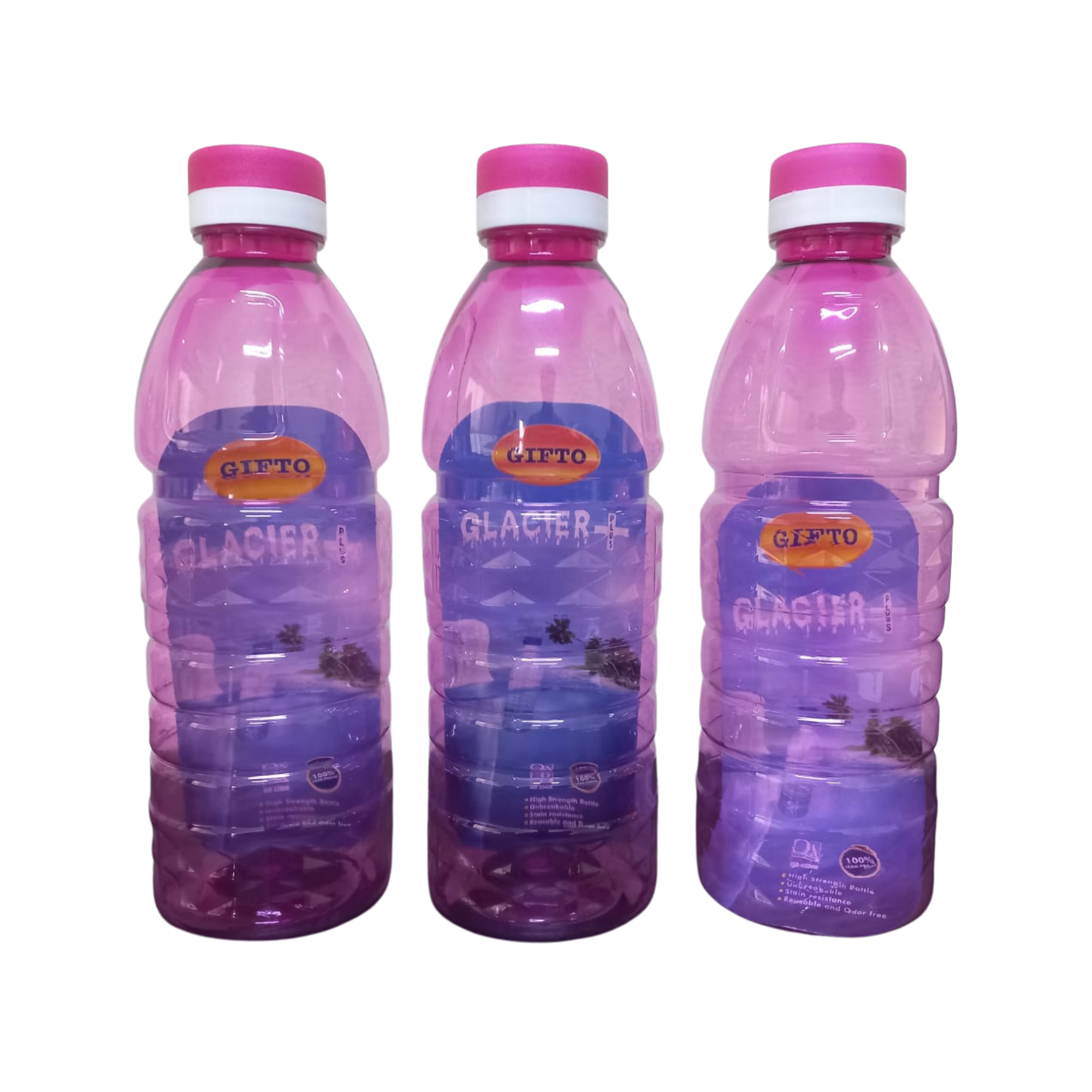 WATER BOTTLE 1LTR 3PCS SET