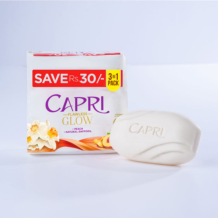 CAPRI FLAWLESS GLOW PEACH+DAFFODIL 170G 3IN1