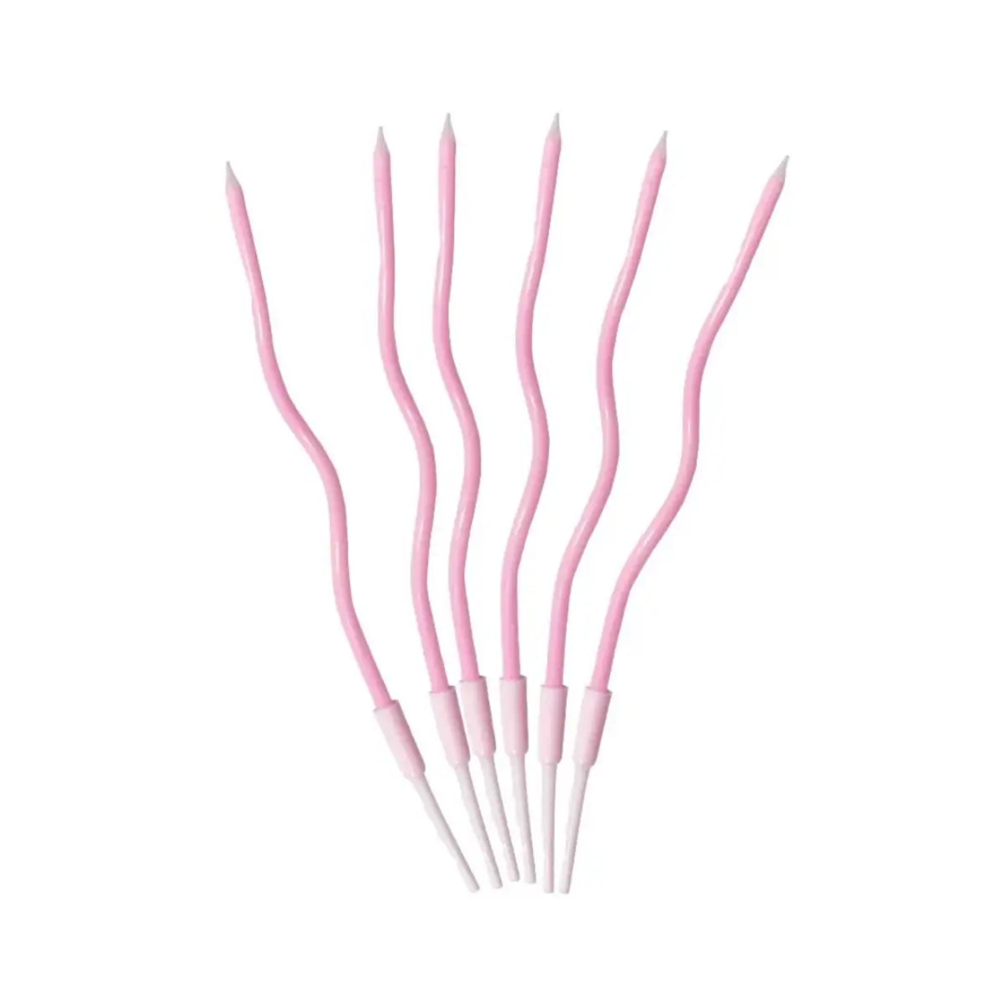 CAKE CANDLES SLIM CURVED 12PCS PACK