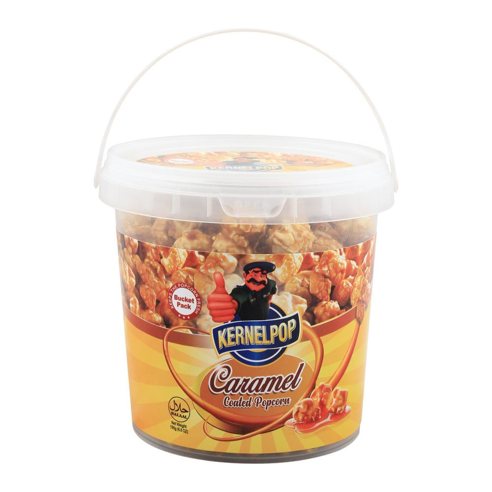 KERNALPOP CARAMEL COATED POPCORN BUCKET PACK 195GM