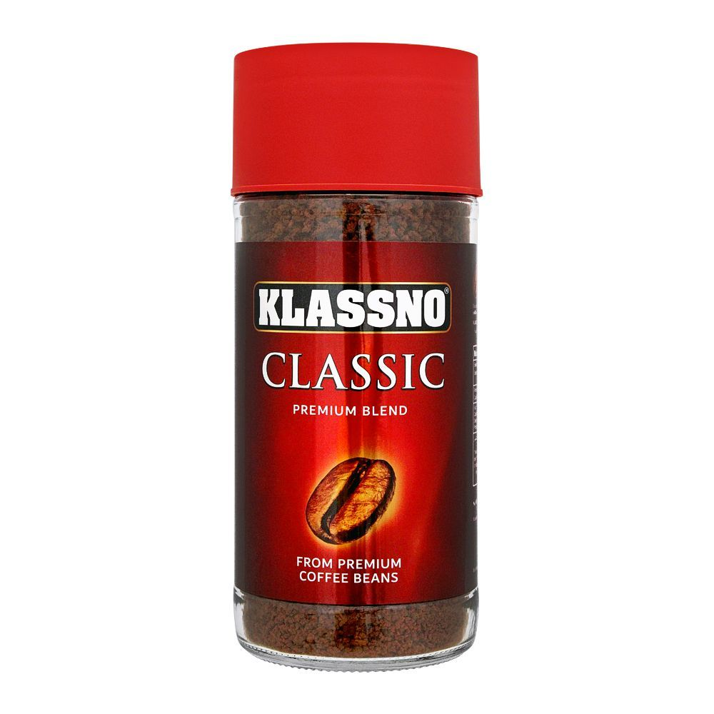 KLASSNO COFFEE CLASSIC PREMIUM BLEND 200GM GLASS JAR