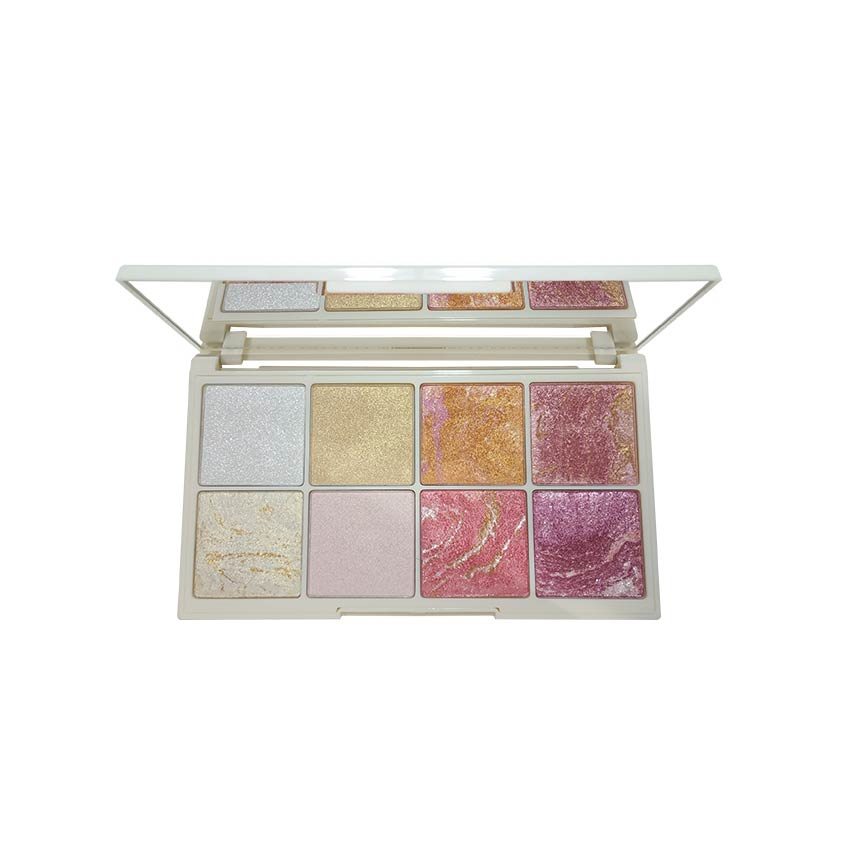 GLAMOROUS FACE MAKE UP KIT WITH 8 BLUSHES+HIGHLIGHTERS 01