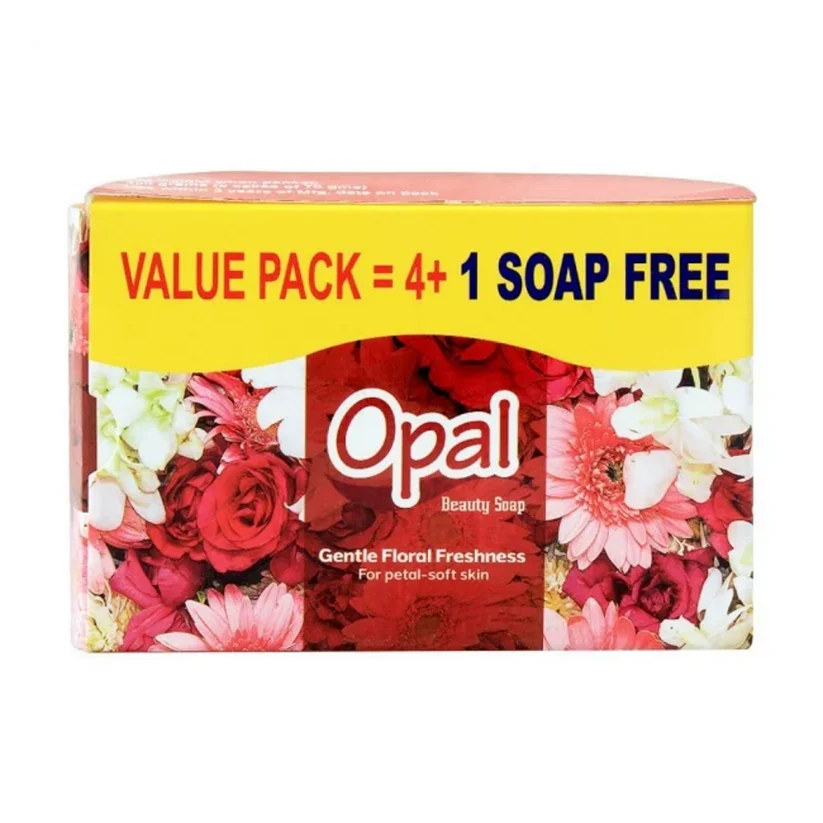 OPAL SOAP GENTLE FLORAL FRESHNESS 4+1 PACK 300GM