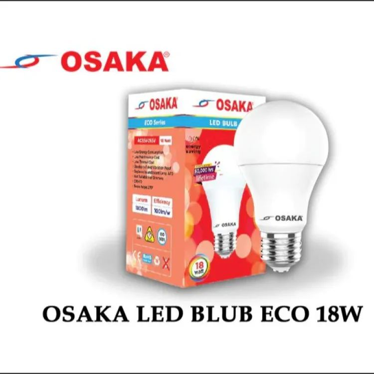 OSAKA LED BULB WHITE 18W SCREW TYPE