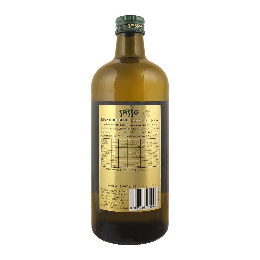 SASSO OLIVE OIL BOTTLE 1LTR