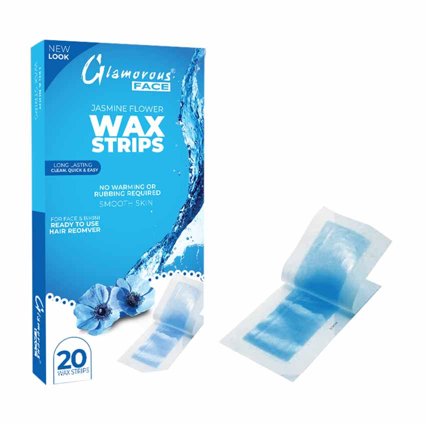 GLAMURUS FACE WAX STRIPS JASMINE 20S