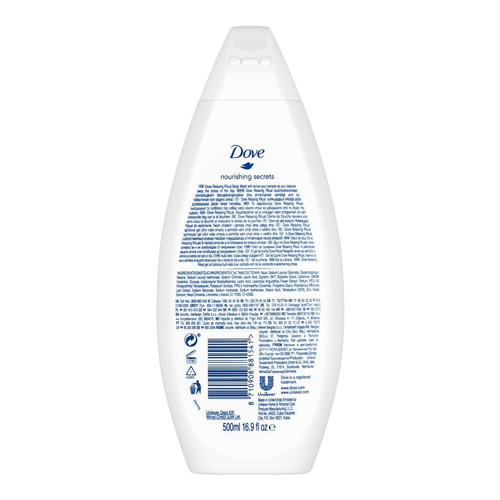 DOVE RELAXING RITUAL BODY WASH 200ML