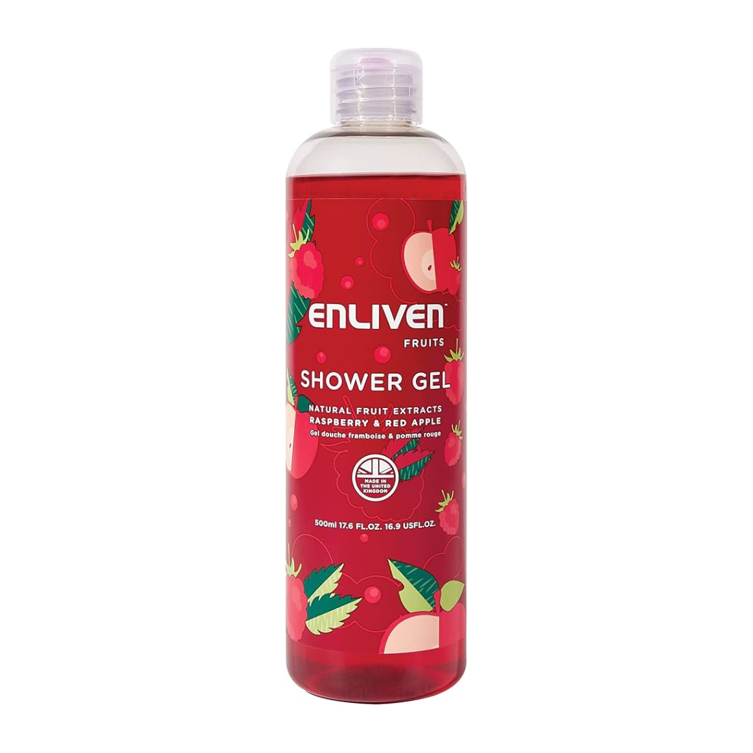 ENLIVEN SHOWER GEL RASPBERRY & RED APPLE 500ML