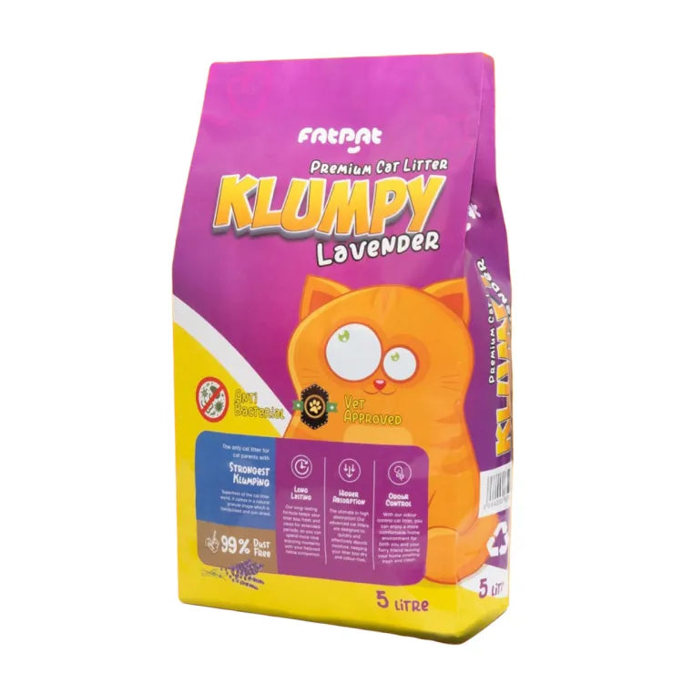 KLUMPY PREMIUM CAT LITTER LAVENDER 5LTR