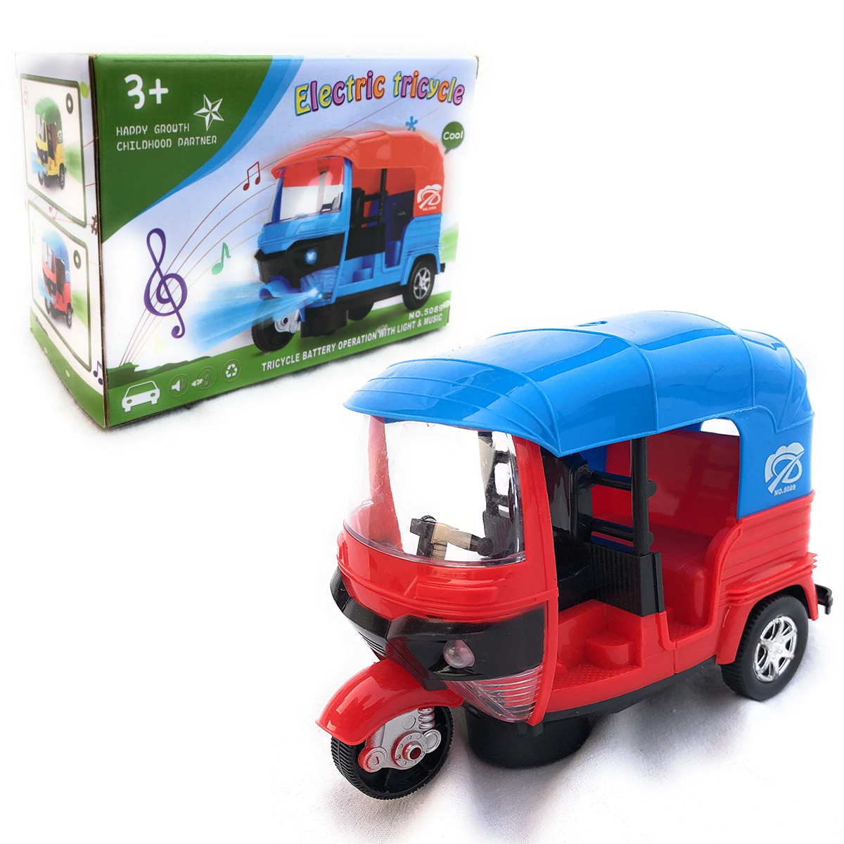 ELECTRIC RICKSHAW MUSICAL TOY NO.5089