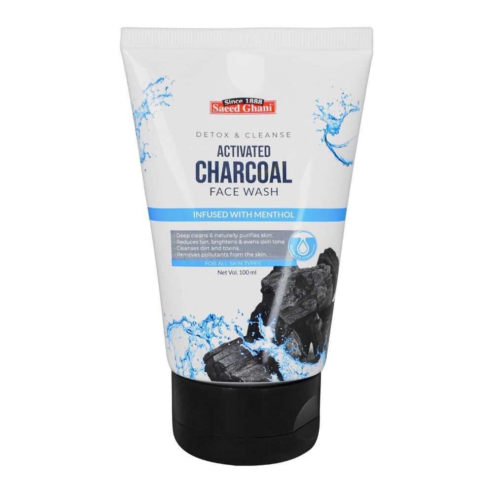 SAEED GHANI ACTIVATED CHARCOAL FACE WASH 100ML