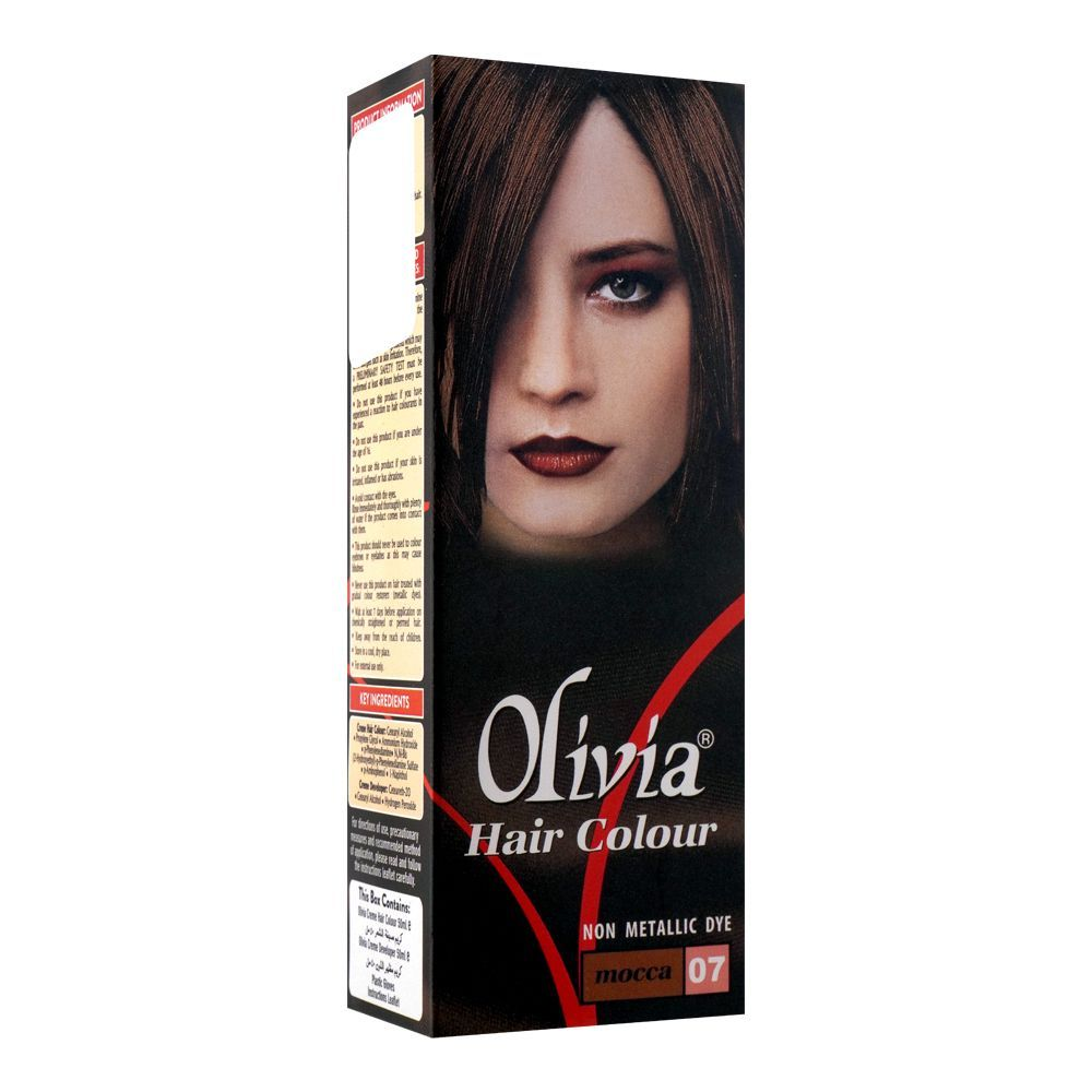 OLIVIA HAIR COLOUR NON METALLLIC DYE,MOCCA 07