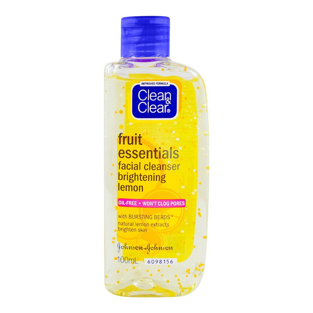 CLEAN & CLEAR FRUIT ESSENTIALS LEMON FACE WASH 100ML