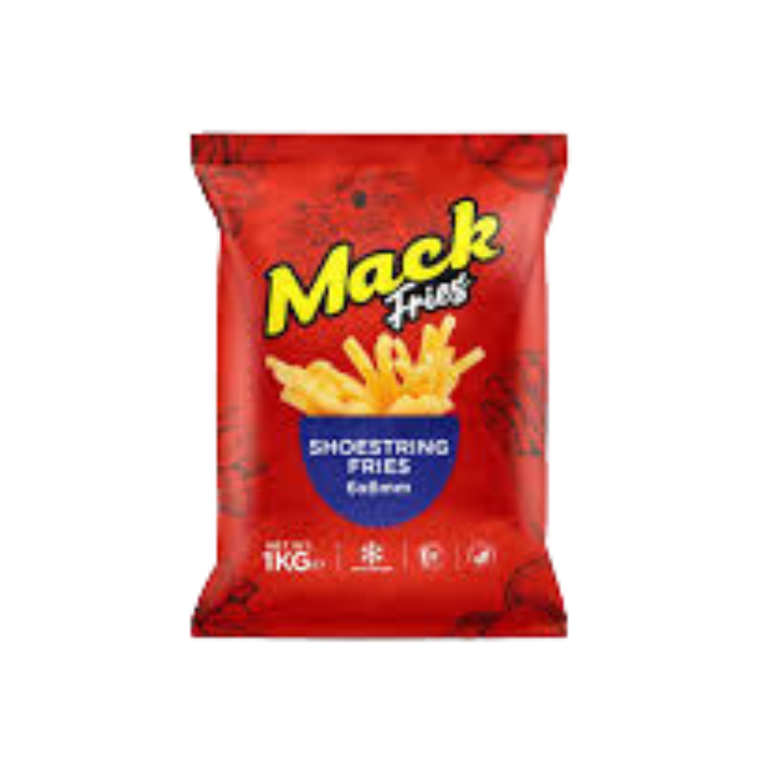 MACK FRIES SHOESTRING FRIES 6X6MM 1KG