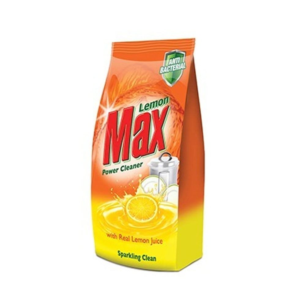 LEMON MAX POWER CLEANER ANTI-BACTERIAL DISHWASH POWDER POUCH 790GM