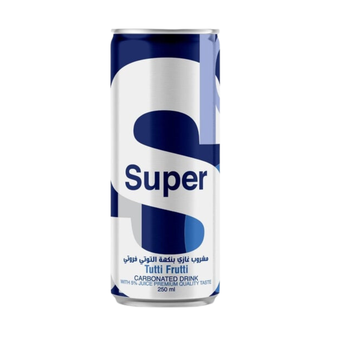 SUPER TUTTI FRUTTI CARBONATED DRINK 250ML