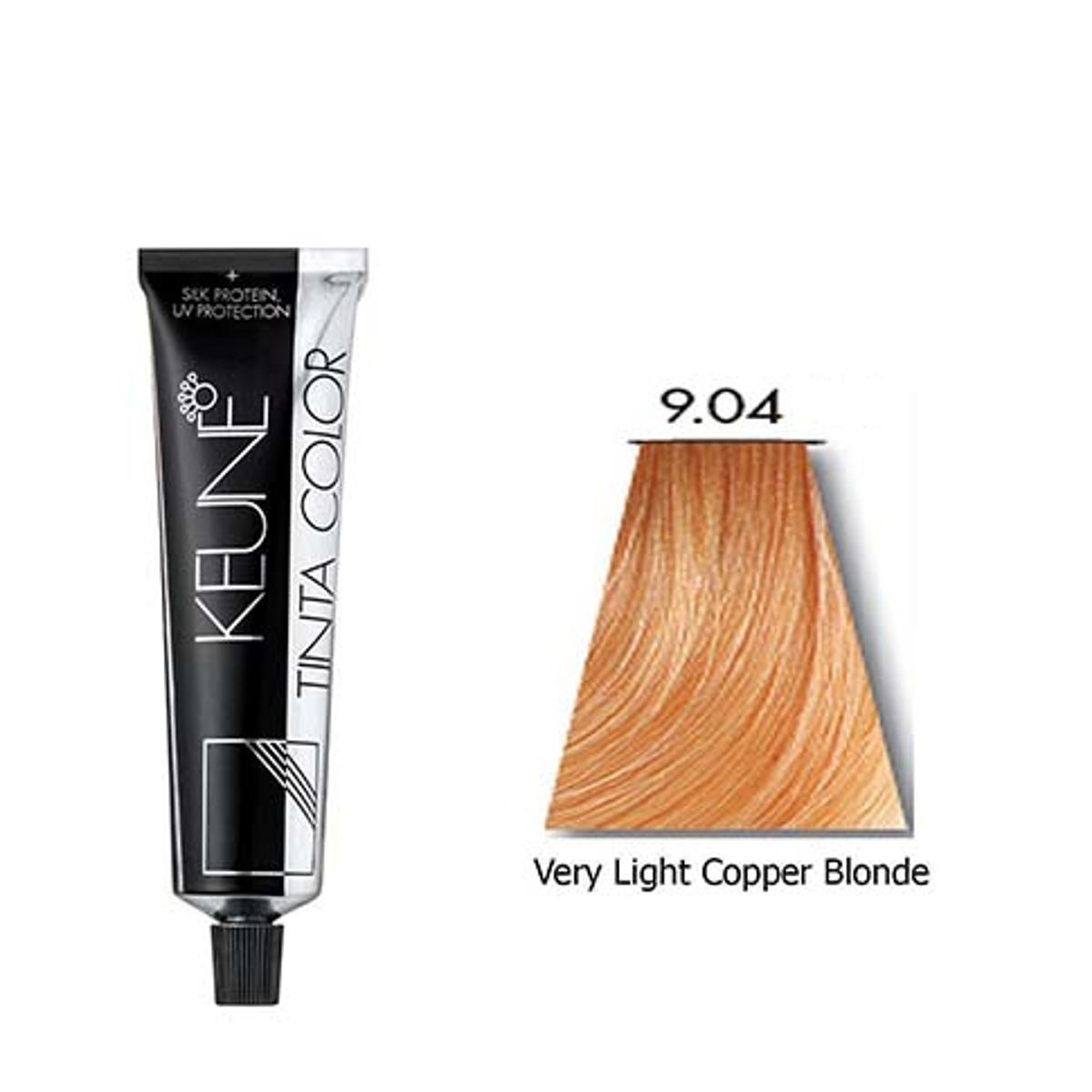 KEUNE HAIR COLOR VERY LIGHT COPPER BLONDE 9.04, 60ML