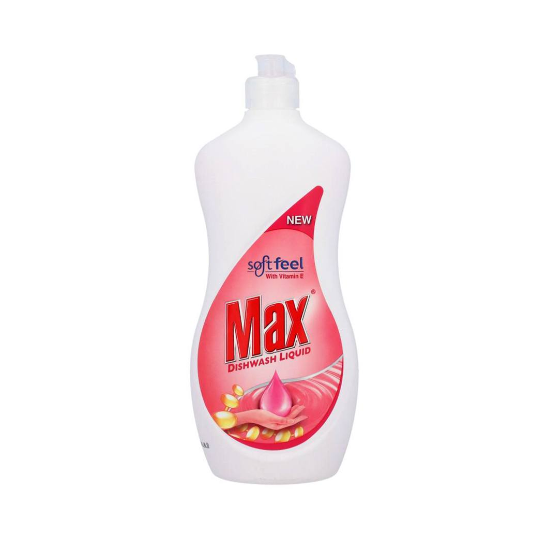 MAX DISHWASH LIQUID SOFT FEEL 500ML