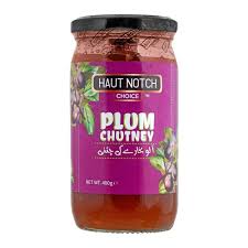 HAUT NOTCH PLUM CHUTNEY GLASS JAR 400GM