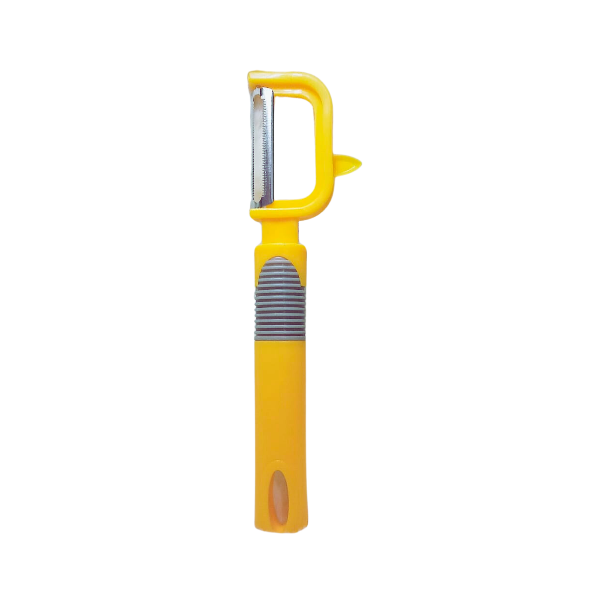 STAINLESS STEEL PEELER WITH PLASTIC HANDLE