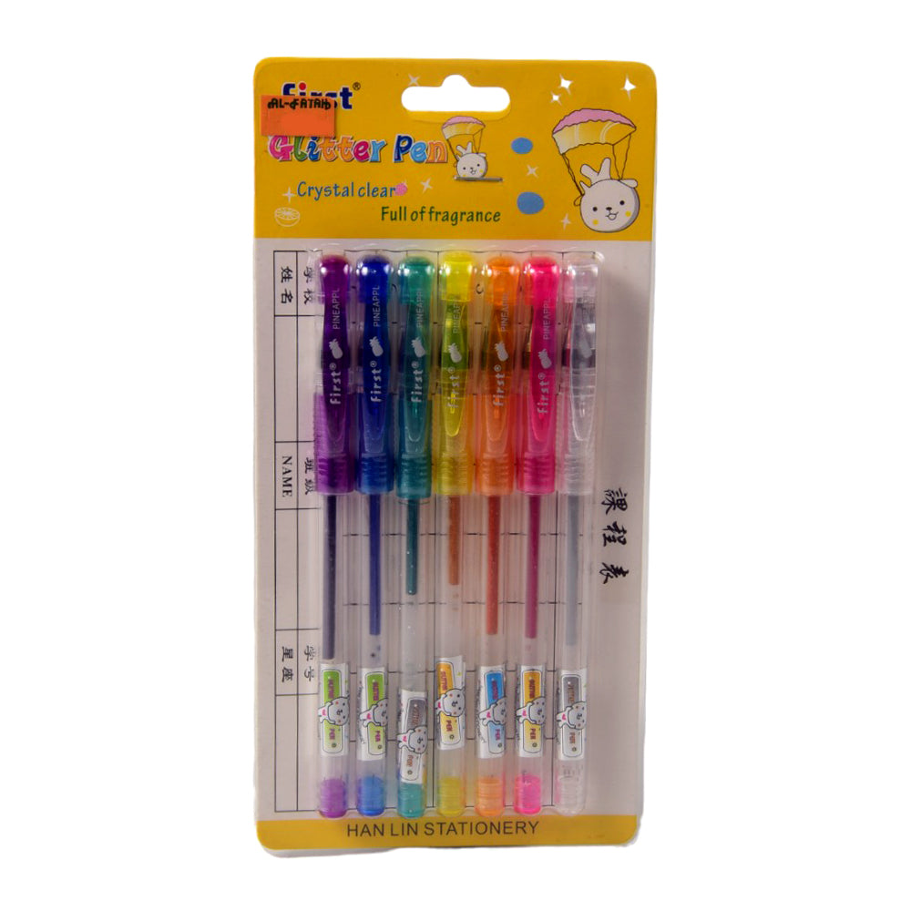 FIRST GLITTER PENS 7 PCS