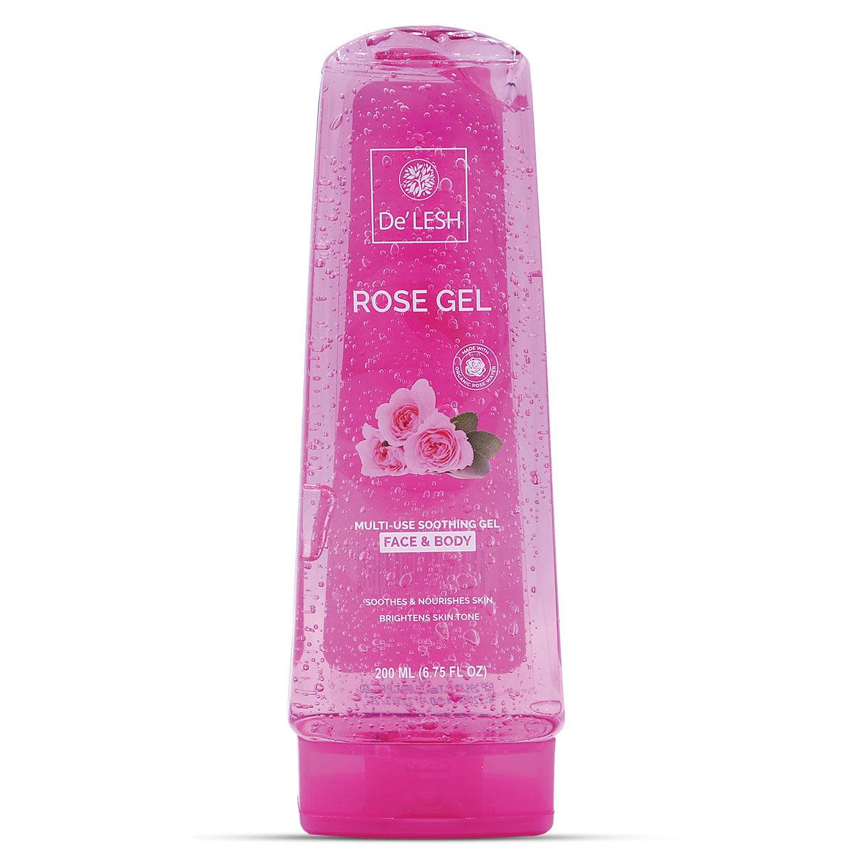 DeLESH ROSE GEL FACE & BODY WASH 200ML