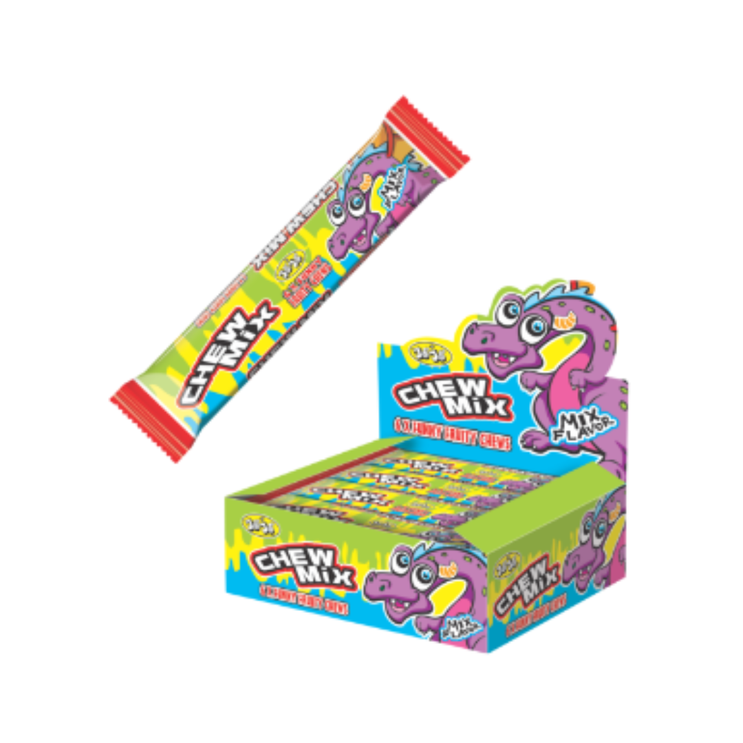 JOJO CHEW MIX 6X FUNNY FRUITY CHEWS