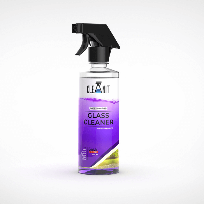 CLEANIT GLASS CLEANER 500ML SPRAY BOTTLE