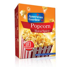 AMERICAN GARDEN MICROWAVE POPCORN HOT N SPICY 273GM