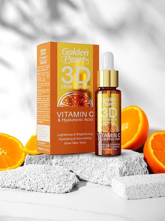 GOLDEN PEARL 3D VITAMIN-C & HYALURONIC ACID SKIN SERUM 10ML