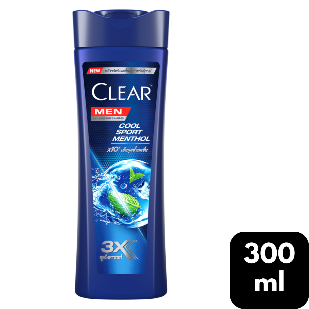 CLEAR MEN COOL SPORT MENTHOL SHAMPOO 300ML