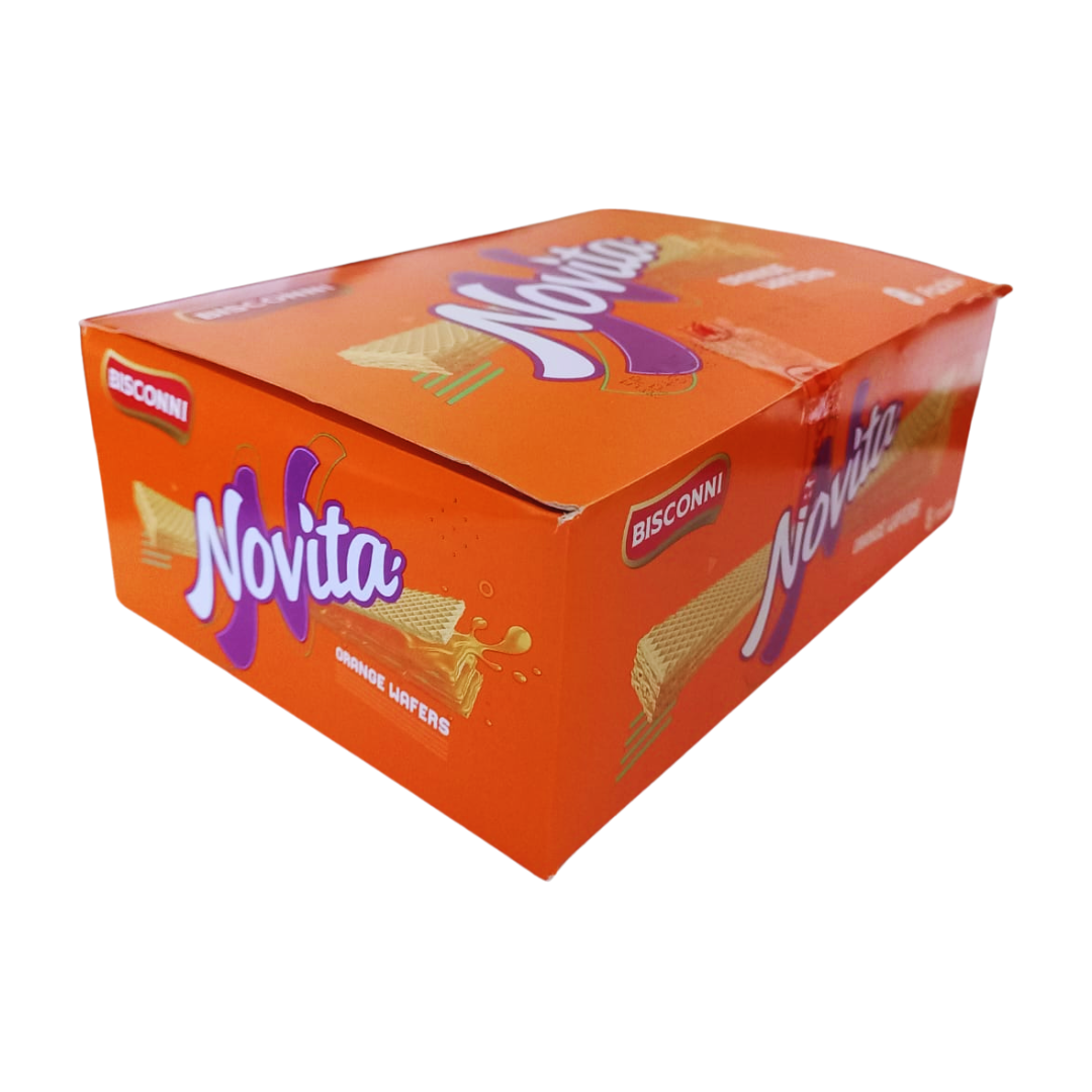 BISCONNI NOVITA ORANGE WAFERS 40GM 8PCS BOX