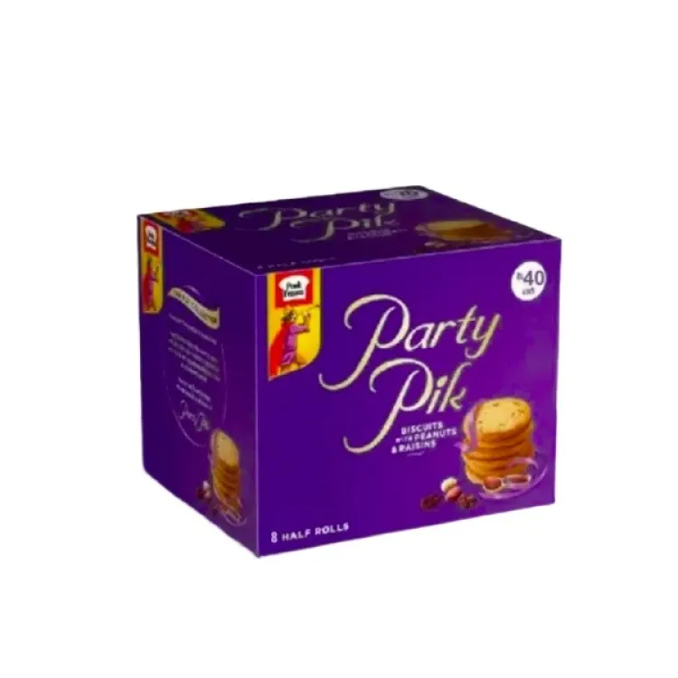 PEEK FREANS PARTY PIK WITH PEANUTS & RAISINS BISCUITS 8PCS BOX