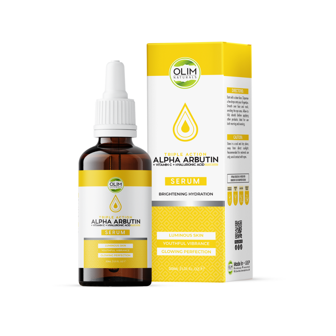 OLIM SERUM TRIPLE ACTION ALPHA ARBUTIN + VITAMIN C + HYALURONIC ACID 30ML