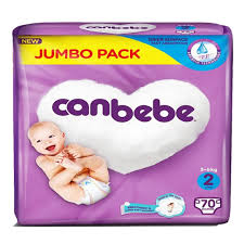 CANBEBE DIAPERS MINI NO2 3-6KG 70PCS