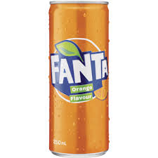 FANTA ORANGE CAN SLIM 250ML