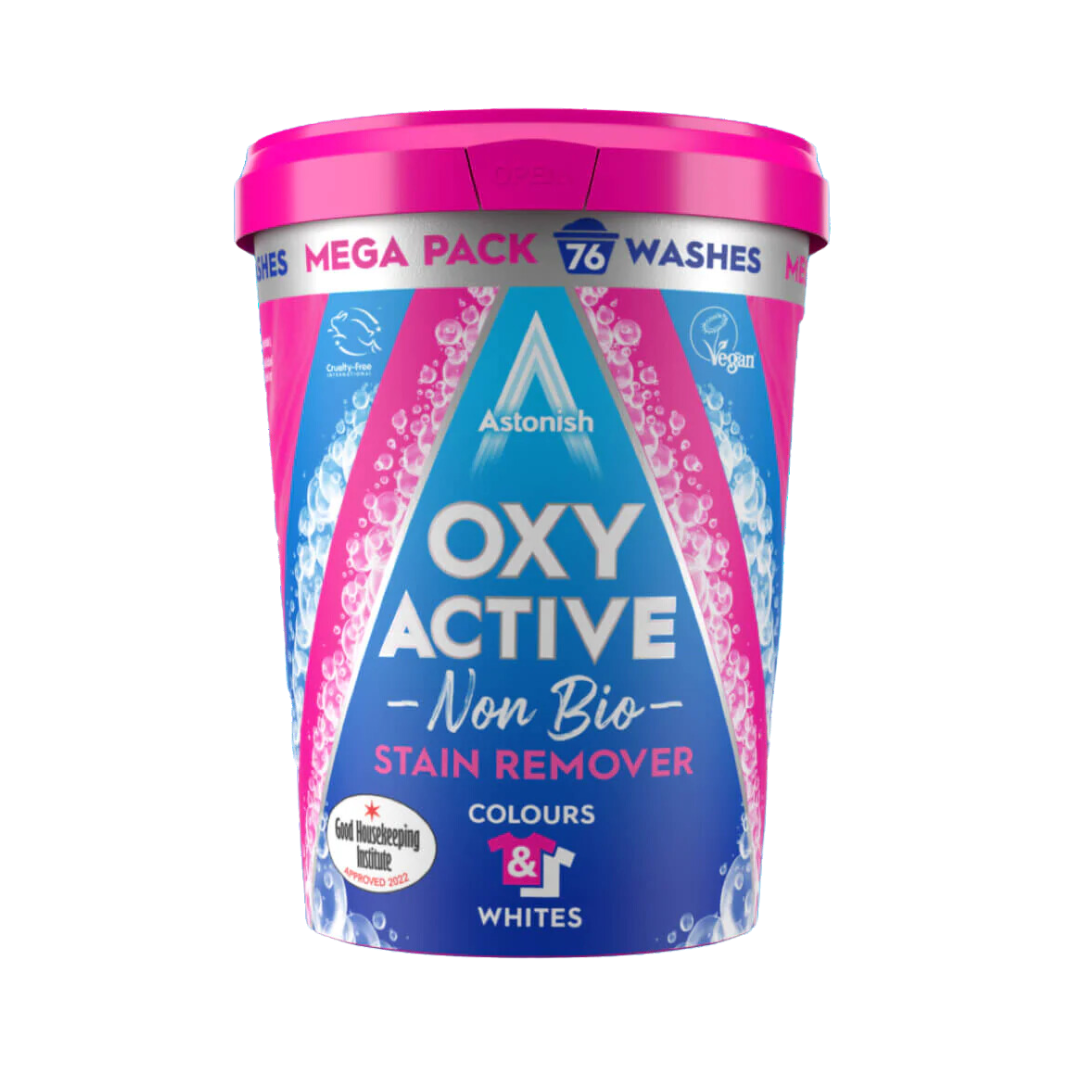 ASTONISH OXY ACTIVE NON BIO STAIN REMOVER 1.25KG