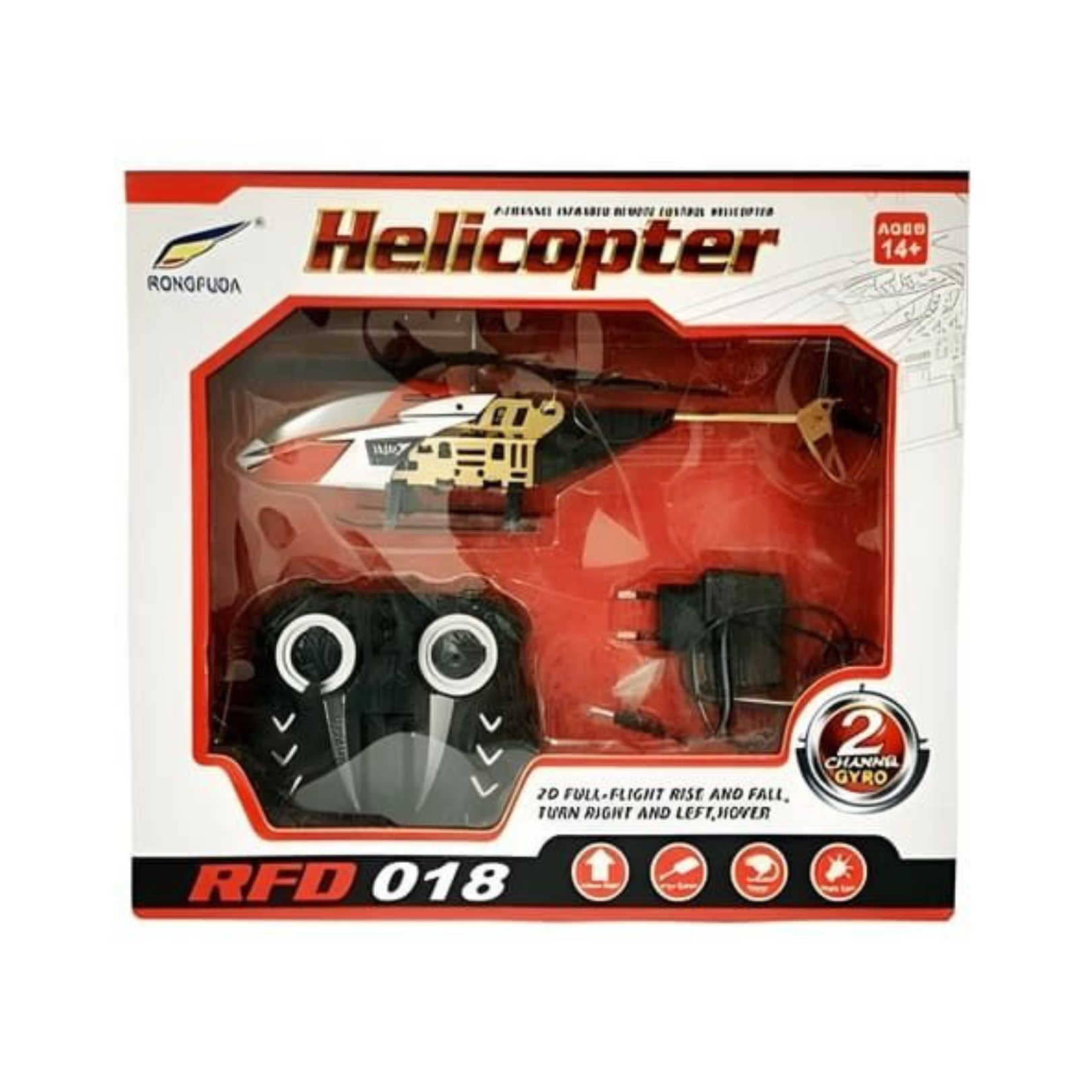 HELICOPTER REMOTE CONTROL 2 CHANEL GYRO RFD 018