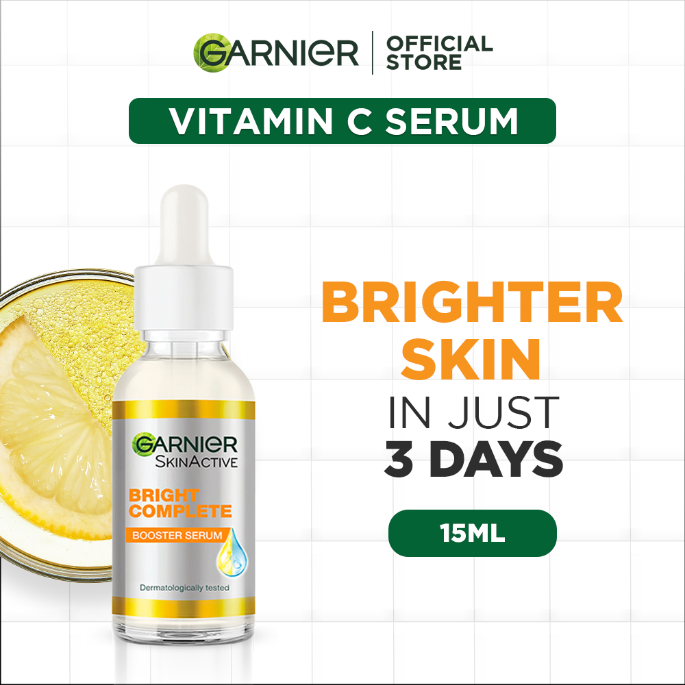 GARNIER BRIGHT COMPLETE 30X VITAMIN-C BOOSTER SERUM 15ML