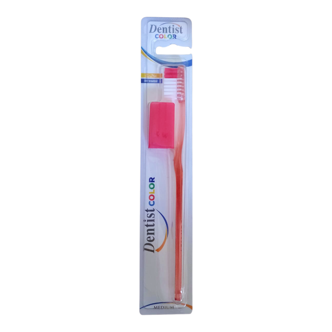 DENTIST COLOR TOOTHBRUSH MEDIUM 1PC